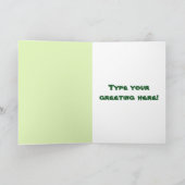 Personalisierte Kinder Dinosaurier Geburtstagskart Karte (Innenseite)