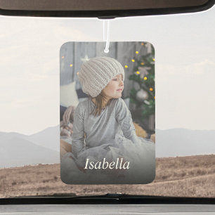 Personalisierte Kinder Foto und Name Autolufterfrischer