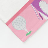 Personalisierte Kinder Golfer Golfcart Golfing Spo Fleecedecke (Ecke)