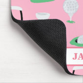 Personalisierte Kinder Golfer Golfcart Golfing Spo Mousepad (Ecke)