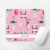 Personalisierte Kinder Golfer Golfcart Golfing Spo Mousepad (Mit Mouse)