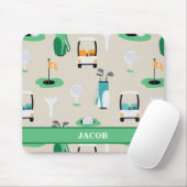 Personalisierte Kinder Golfer Golfcart Golfing Spo Mousepad (Mit Mouse)