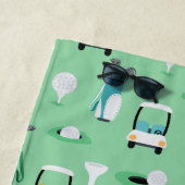 Personalisierte Kinder Golfer Golfcart Golfing Spo Strandtuch (Beispiel)