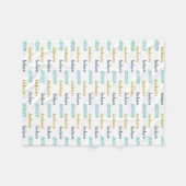 Personalisierte Kinder Name "Blanka" Fleecedecke (Vorderseite (Horizontal))