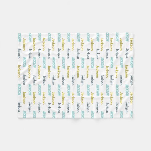 Personalisierte Kinder Name "Blanka" Fleecedecke (Vorderseite (Horizontal))