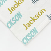 Personalisierte Kinder Name "Blanka" Fleecedecke (Ecke)