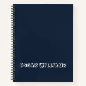 Personalisierte Kinder Name blau Notizblock (Vorderseite)