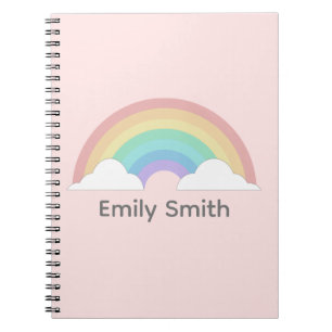 Personalisierte Kinder Name Rainbow Notizblock