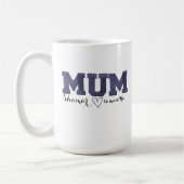 personalisierte Kinder nennen bestickte Mutter Kaffeetasse (Links)