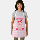 Personalisierte Kinder Niedliches Schwein über Pri Schürze (Insitu)