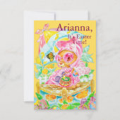 Personalisierte Kinder-Oster-Flat-Dankeskarten Dankeskarte (Vorderseite)