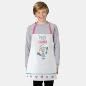 Personalisierte Kinder-Pfannkuchen-Kochschürze Schürze (Getragen)