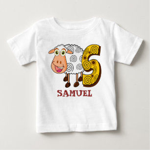 Personalisierte Kinder s-SCHAFE Baby T-shirt