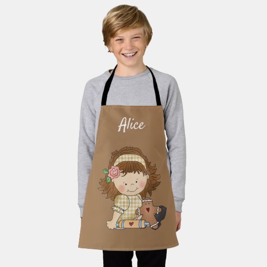 Personalisierte Kinder Schürze (Getragen)