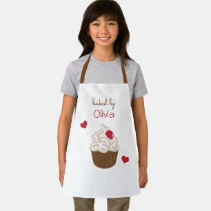 Personalisierte Kinder-Schürze Cupcake-Bäcker-Sc Schürze