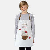 Personalisierte Kinder-Schürze | Cupcake-Bäcker-Sc Schürze (Getragen)