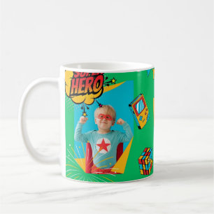"Personalisierte Kinder Tasse - Design des Superhe