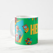 "Personalisierte Kinder Tasse - Design des Superhe (Vorderseite Links)
