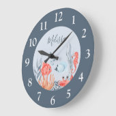 Personalisierte Kinder unter der Acrylmauer Große Wanduhr (Winkel)