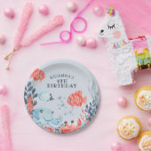 Personalisierte Kinder unter Wasser Pappteller (Party)