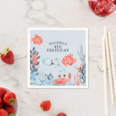 Personalisierte Kinder unter Wasser Serviette (Beispiel)