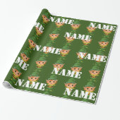 Personalisierte Kinder Weihnachtself Geschenkpapier (Ungerollt)