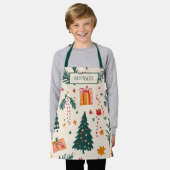 Personalisierte Kinder Weihnachtsgebäck Schürze (Getragen)