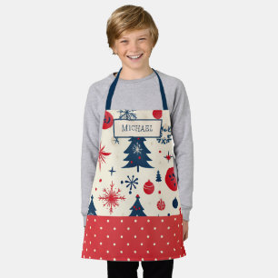 Personalisierte Kinder Weihnachtsgebäck Schürze