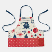 Personalisierte Kinder Weihnachtsgebäck Schürze (Vorderseite)