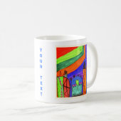 Personalisierte Kinderarbeit hinzufügen Kaffeetasse (VorderseiteRechts)