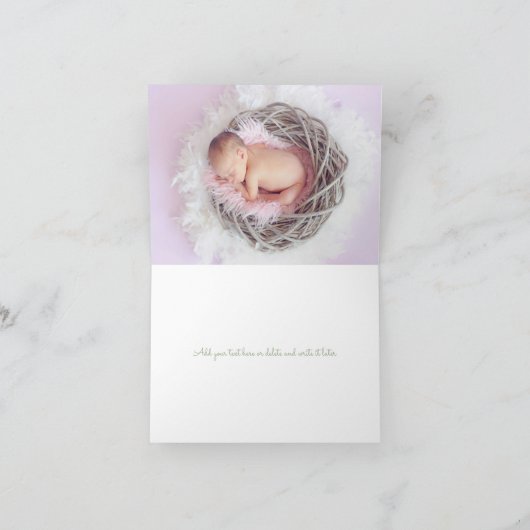 Personalisierte Kinderdusche Dankeskarte (Innenseite)