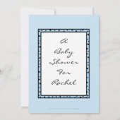 Personalisierte Kinderdusche Einladung (Rückseite)