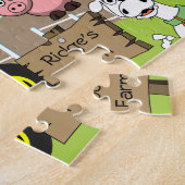 Personalisierte Kinderfarm Puzzle (Seite)