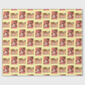 Personalisierte Kinderfoto-Vorlage Geschenkpapier (Flach)