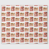 Personalisierte Kinderfoto-Vorlage Geschenkpapier (Flach)
