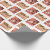 Personalisierte Kinderfoto-Vorlage Geschenkpapier (Ecke)