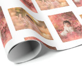 Personalisierte Kinderfoto-Vorlage Geschenkpapier (Rolleneckpunkt)