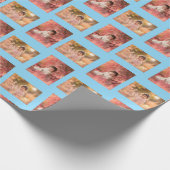 Personalisierte Kinderfoto-Vorlage Geschenkpapier (Ecke)