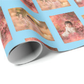 Personalisierte Kinderfoto-Vorlage Geschenkpapier (Rolleneckpunkt)