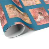 Personalisierte Kinderfoto-Vorlage Geschenkpapier (Rolleneckpunkt)