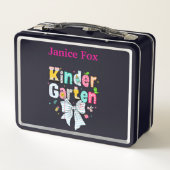 Personalisierte Kindergarten-Lunchbox Metall Brotdose (Rückseite)