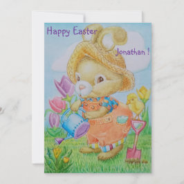 Personalisierte Kindergartenkarte zu Ostern Feiertagskarte