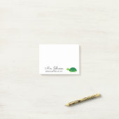 Personalisierte Kindergartenschildkröte Post-it Klebezettel (Auf Schreibtisch)