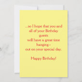 Personalisierte Kindergrußkarte Dankeskarte (Rückseite)