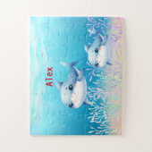 Personalisierte Kinderhaie Puzzle (Vertikal)