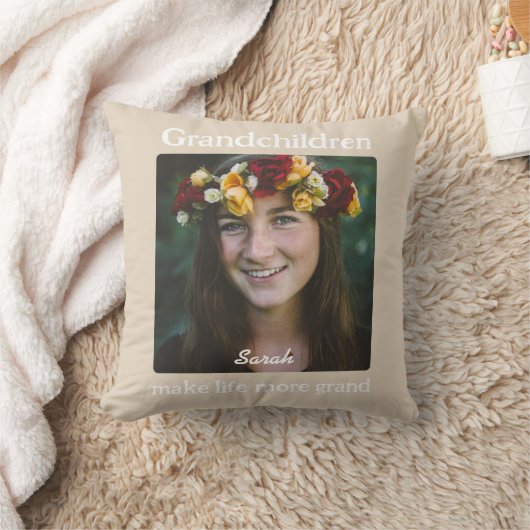 Personalisierte Kinderkissen Kissen für Großeltern (Decke)