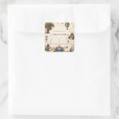 Personalisierte Kinderlesebuchplatte Quadratischer Aufkleber (Tasche)
