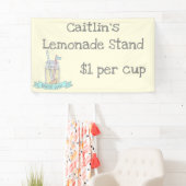 Personalisierte Kinderlimonade-Stand-Fahne Banner (Insitu)
