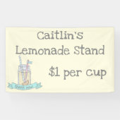 Personalisierte Kinderlimonade-Stand-Fahne Banner (Horizontal)