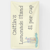 Personalisierte Kinderlimonade-Stand-Fahne Banner (Vertikal)
